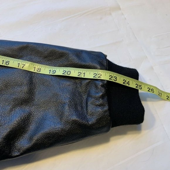 NEW Vintage Lee Sport Rams Wool Leather Bomber Varsity Jacket Insulated  Snap XL - Picture 11 of 11